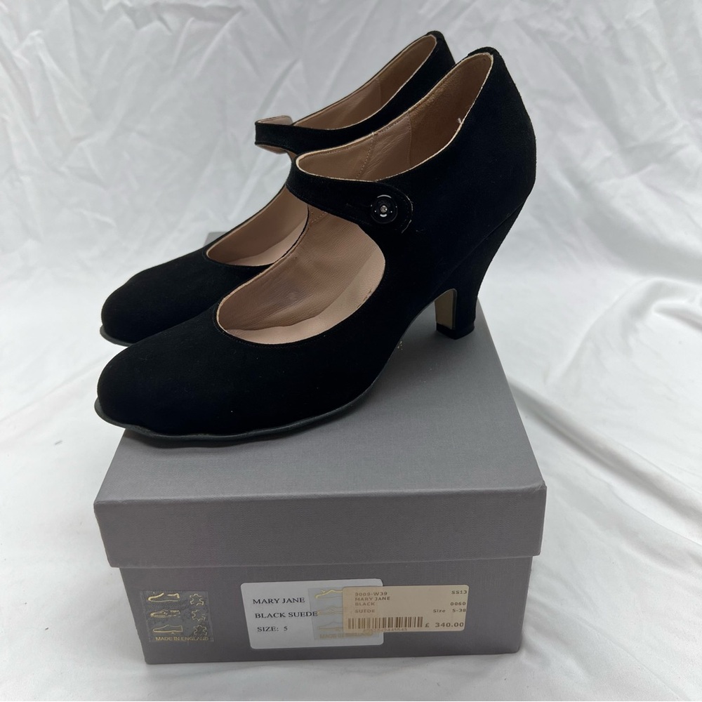 Vivienne Westwood Animal Toe Mary Jane Black Suede Heels UK 5 - Picture 2 of 8